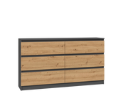 Cassettiera MALWA M6/140 antracite artisan per camera e soggiorno