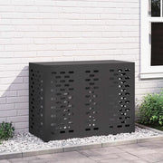 Copertura per condizionatore d'aria Nero 110 x 50 x 80 cm 865904