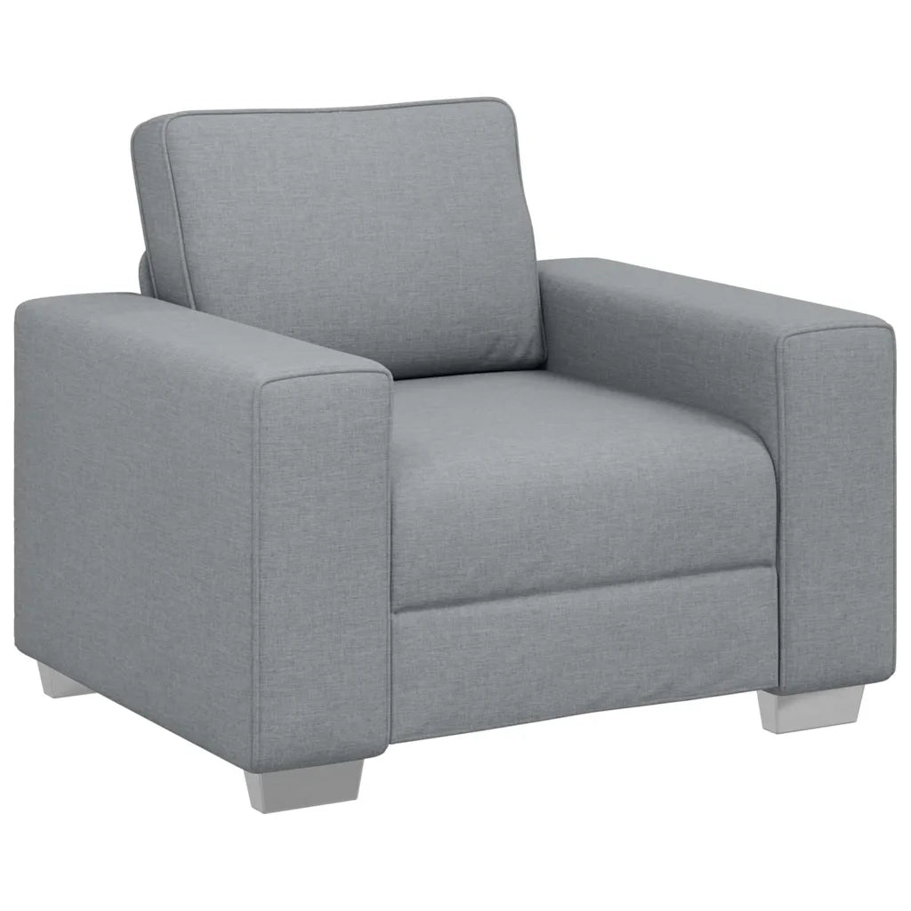 Poltrona | Sedia Relax Sofa Grigio chiaro 100 cm Tessuto