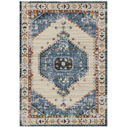 Tappeto Pelo Corto Salotto Moderno Randall per Soggiorno Camera da Letto Divano Salone Antiscivo Persiano / blu/60X110cm