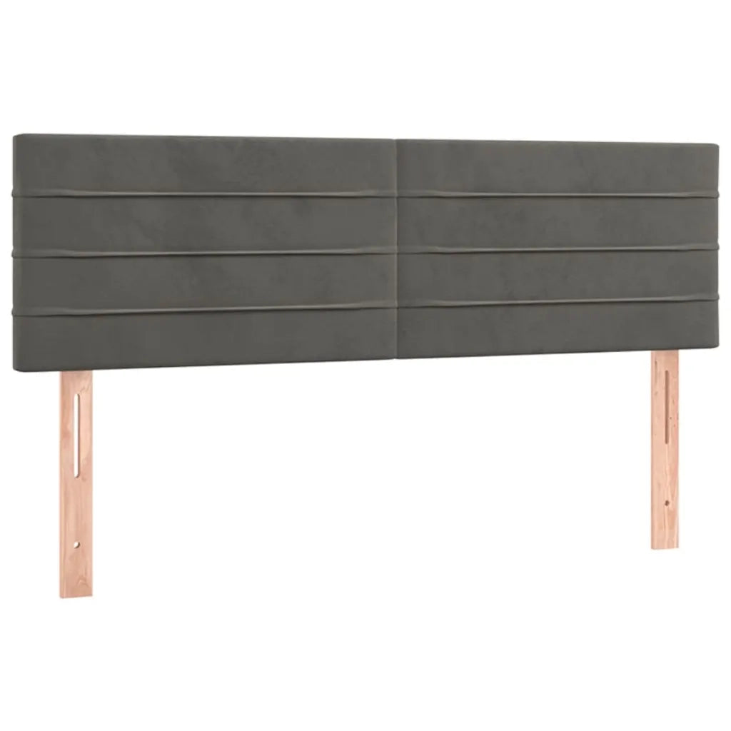 Letto a Molle con Materasso e LED Grigio Scuro 140x190 cm cod mxl 62300