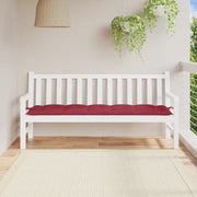 Cuscino per Panca-Cuscini per panchina Rosso Vino 180x50x7 cm in Tessuto Oxford