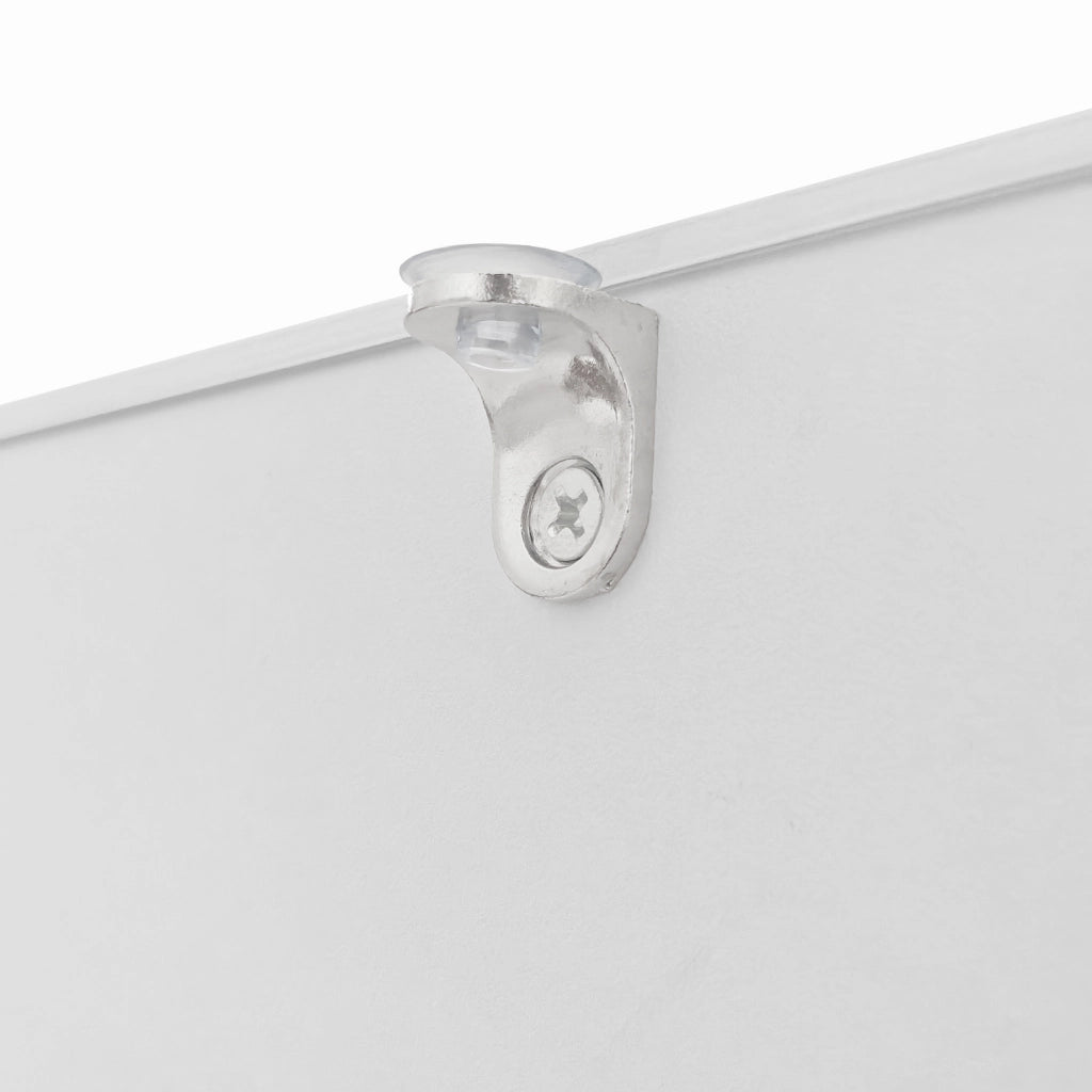 TAVOLINO da caffè 100x50x32 cm bianco lucido con cassetto e LED