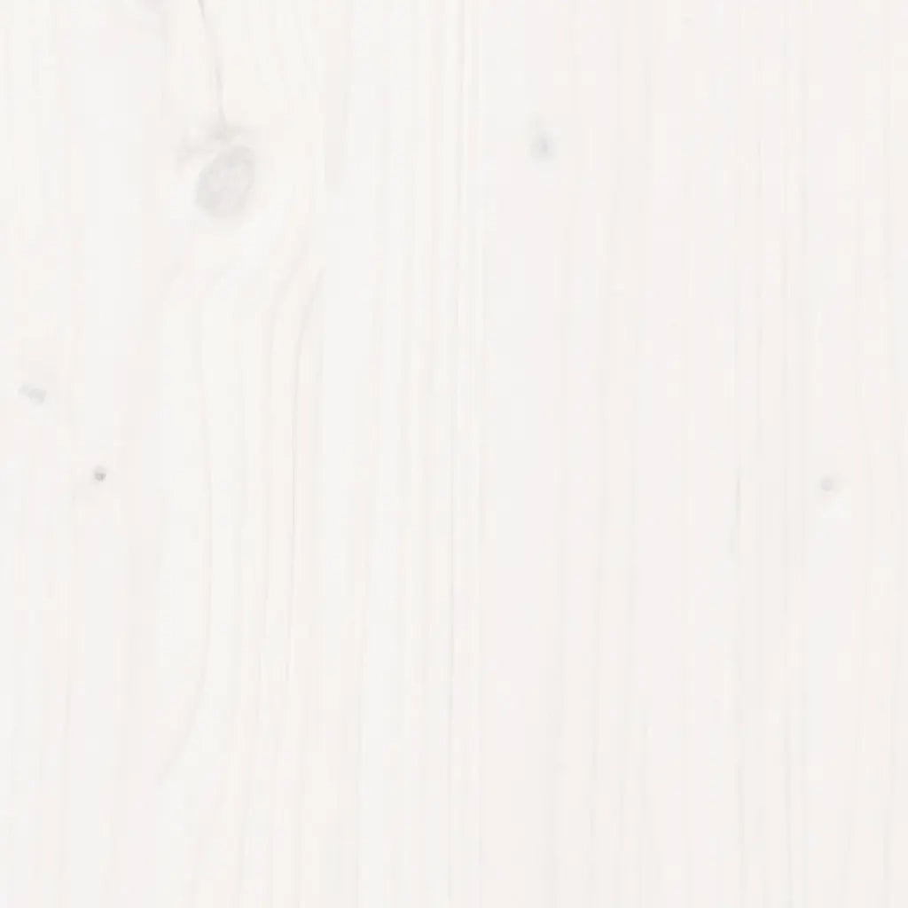 Letto per Anziani Bianco 120x190 cm Small Double Legno di Pino 810585