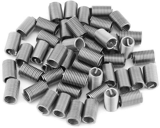 50 pezzi M6 x 1.0 x 3D Rvs SS304 Spiraletto in acciaio inossidabile per inserto di riparazione di cavi