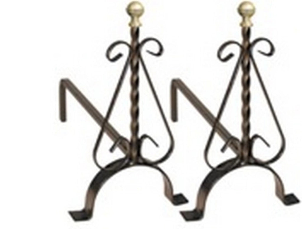 Alari Grandi Per Camino 41X15X40H Artiginaferro - Artigianferro
