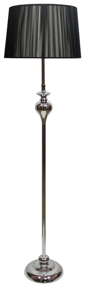 Candellux lampada da terra Gillenia nera E27 135 cm