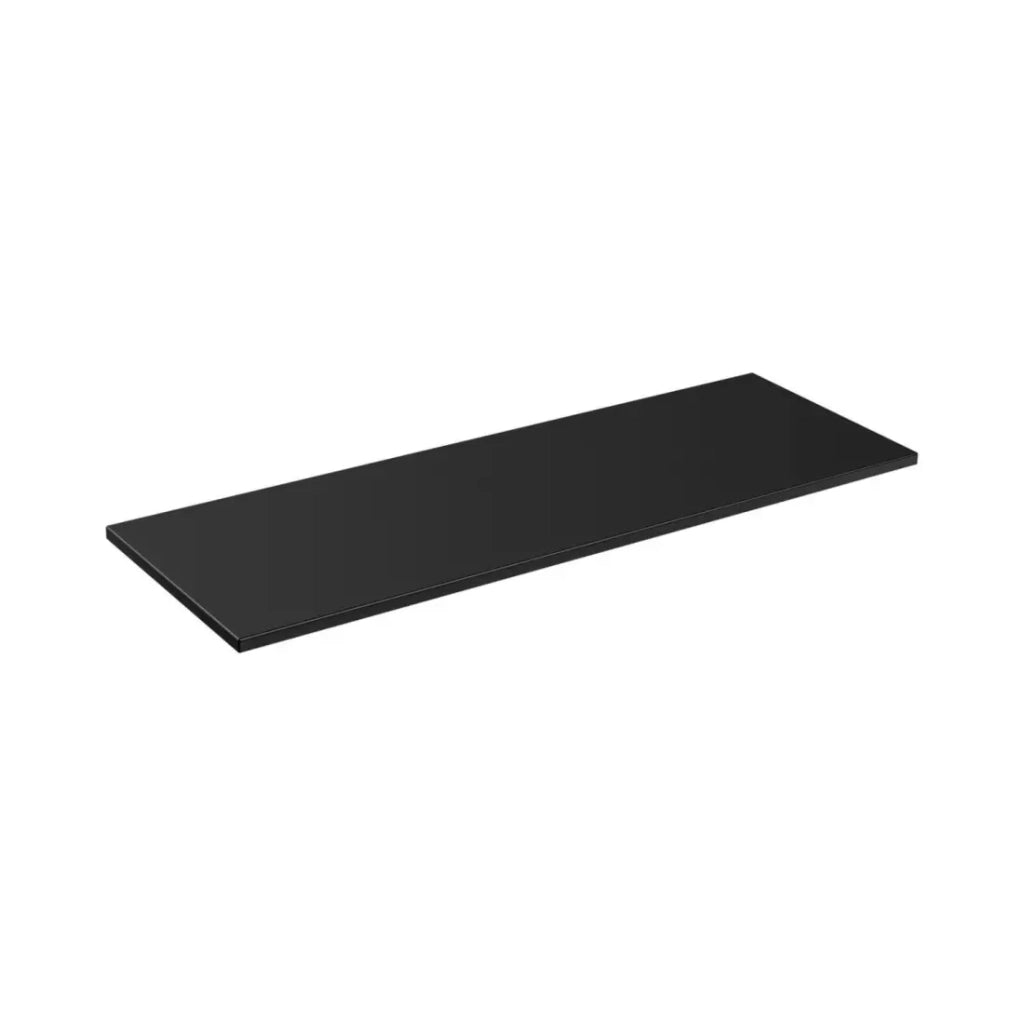 Piano lavabo VANTA 160 cm nero – Top grande lunghezza per mobile sotto lavabo