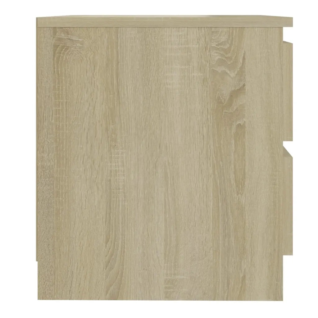 Comodini 2pz Rovere Sonoma 50x39x43,5 cm in Legno Multistrato 806200