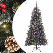 Albero di Natale Artificiale-Albero Natalizio con 300 LED Verde 210 cm 252987