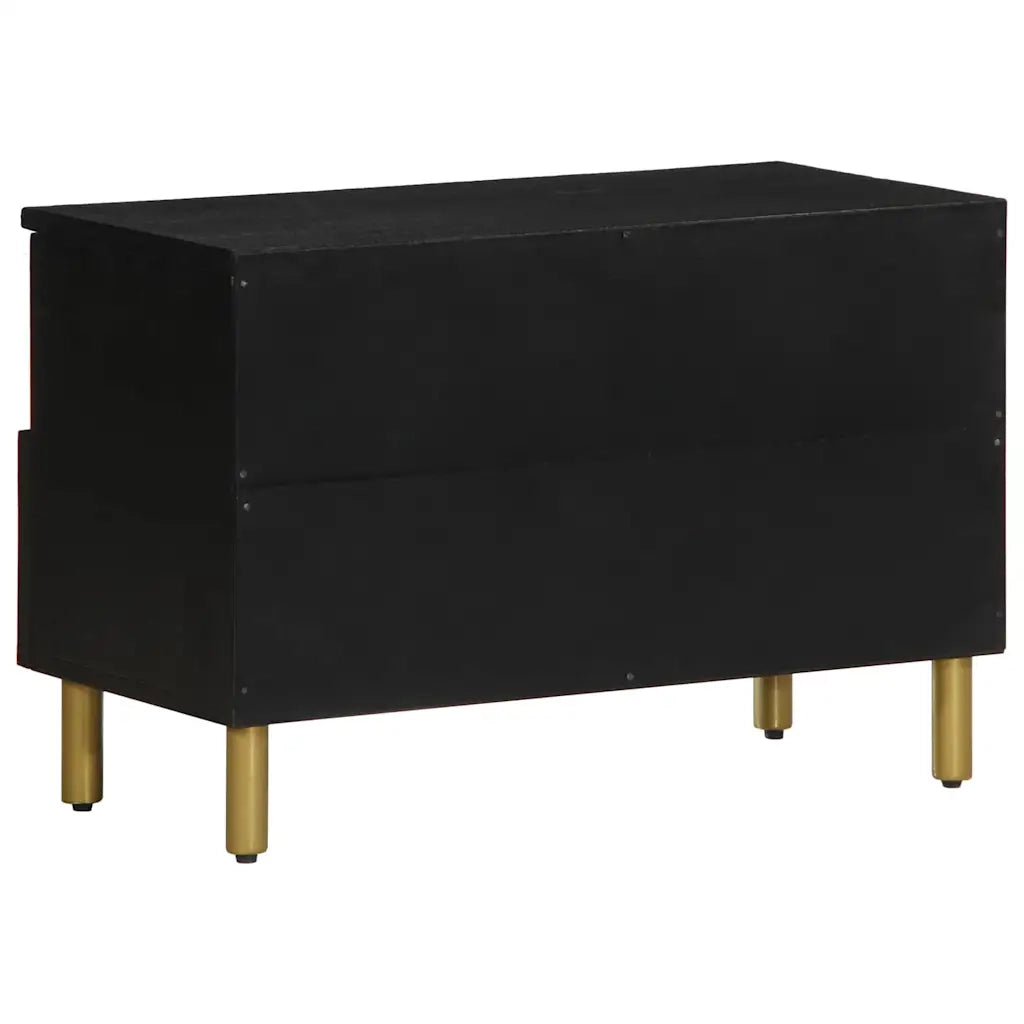vidaXL Mobile Porta TV Nero 70x33x46 cm in Legno Multistrato