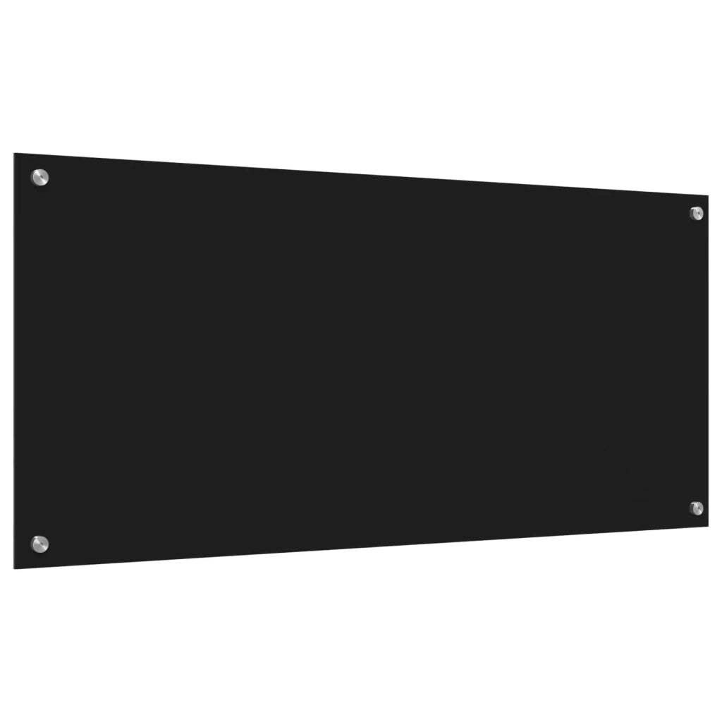 Schienale da cucina Nero 110 x 50 cm vetro temperato 42001299