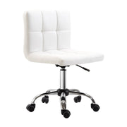 EasyComfort Sedia da Ufficio Ergonomica, Sedia Girevole Altezza Regolabile in Pelle Sintetica 46 × 51 × 80-92cm