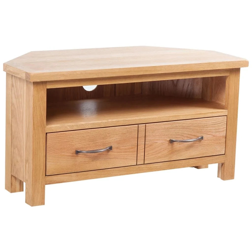 Pratico mobile porta TV/credenza di design con cassetto 88 cm legno massello di rovere 2502105