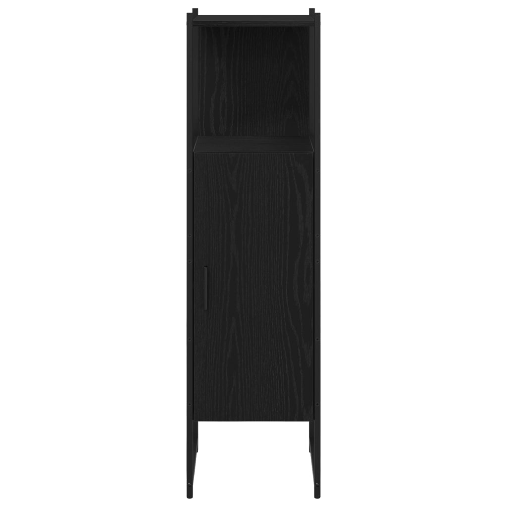 Set Mobili Bagno 4 Pezzi Quercia Nera Legno Ingegnerizzato
