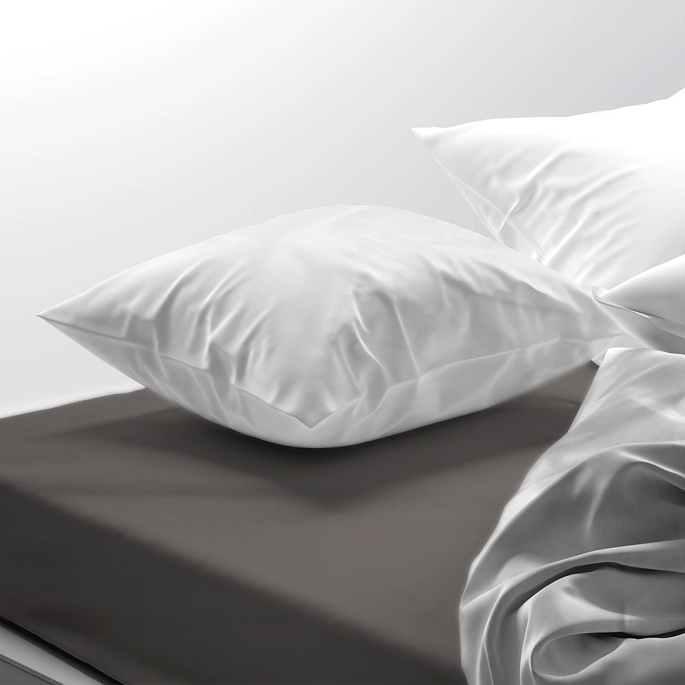 Lenzuolo letto sotto con angoli 100% puro cotone Made in Italy tinta unita Tortora - 1 Piazza maxi