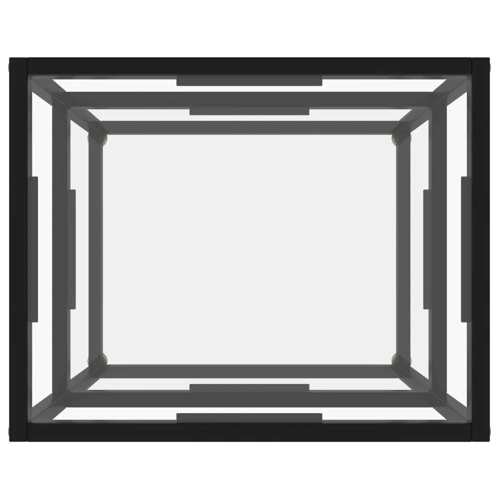 Tavolo Consolle Trasparente 50x40x40 cm in Vetro Temperato cod mxl 6376