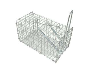 TRAPPOLE NORMALI A GALLERIA PER TOPI IN ACCIAIO ZINCATO- - cm.20x10x10h. - 2 pezzi IL CAMPO