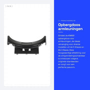 Cassetto di ripostiglio di sostituzione per auto - Armrest box - Installazione facile - Nero lucido - Codice articolo 2056803407 - Adatto per classe C e GLC