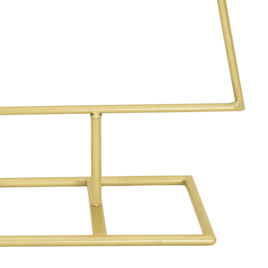 Albero di Natale | Decorazioni natalizie in metallo con supporto Oro 125 cm
