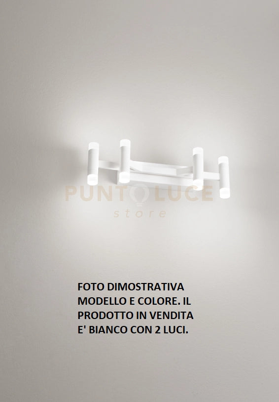 Applique in metallo e alluminio  Bianco Candles LED 12W 3000K CRI?80 220-240V 50/60Hz 840L dimmerabile biemissione