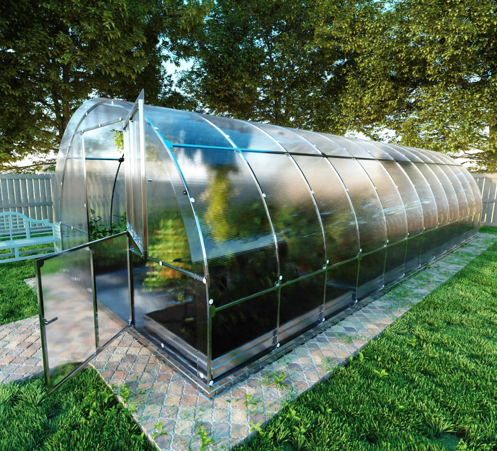 Serra da giardino KLASIKA TUBE 3 x 8 m (24 m²), 4 mm con rivestimento in policarbonato
