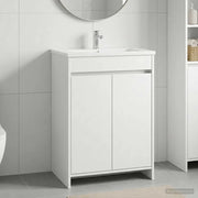 Mobiletto da Bagno Sotto Lavabo Bianco 56 x 37,5 x 81 cm 890776