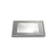 Park_Fi_D105_Square Finitura Acciaio IP67 Dimmerabile Metallo/Vetro Ideal Lux