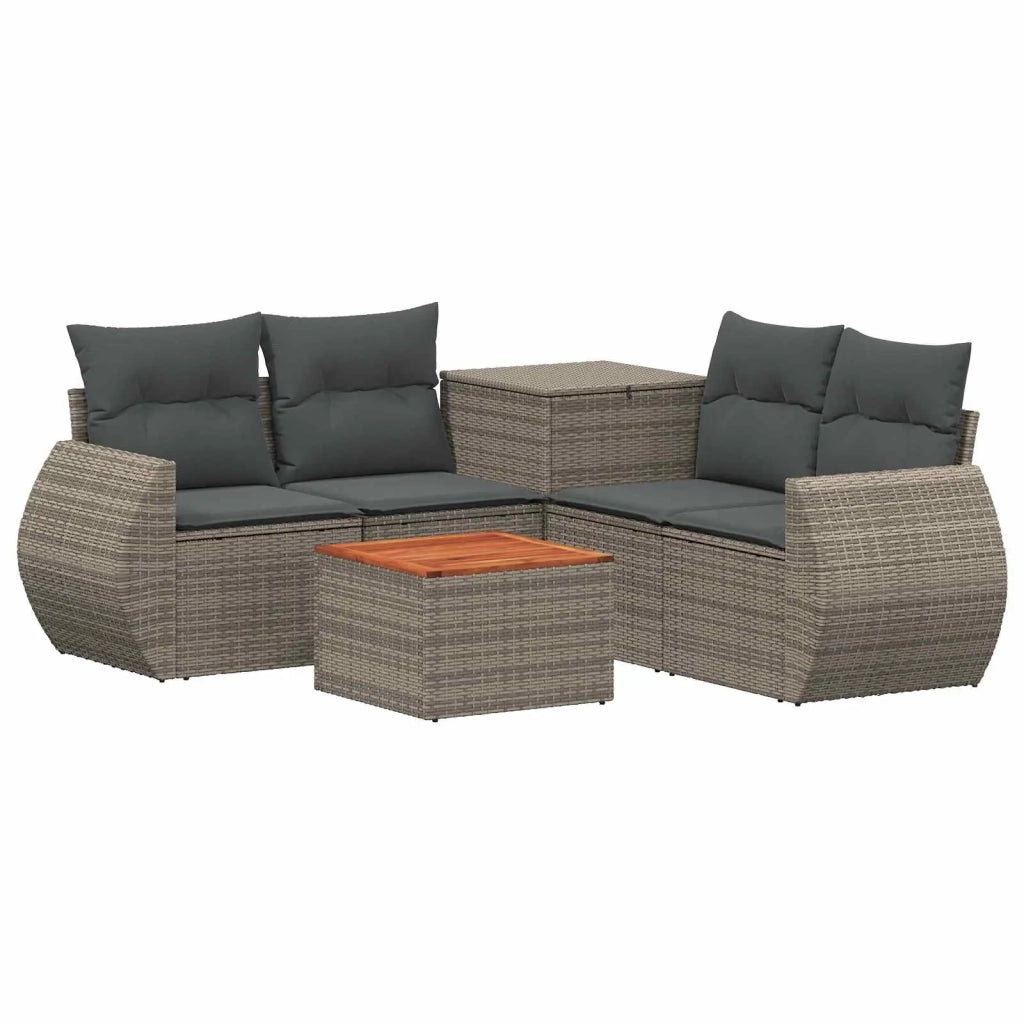 Set di divani 6 pz Grigio e Grigio Scuro 3447516