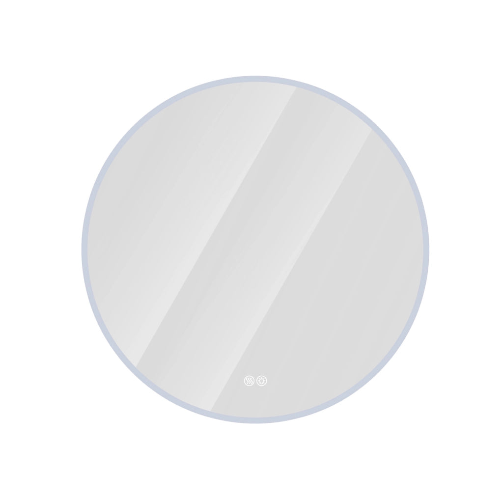 Specchio da bagno LED rotondo ? 70 cm con antiappannamento e luce dimmerabile