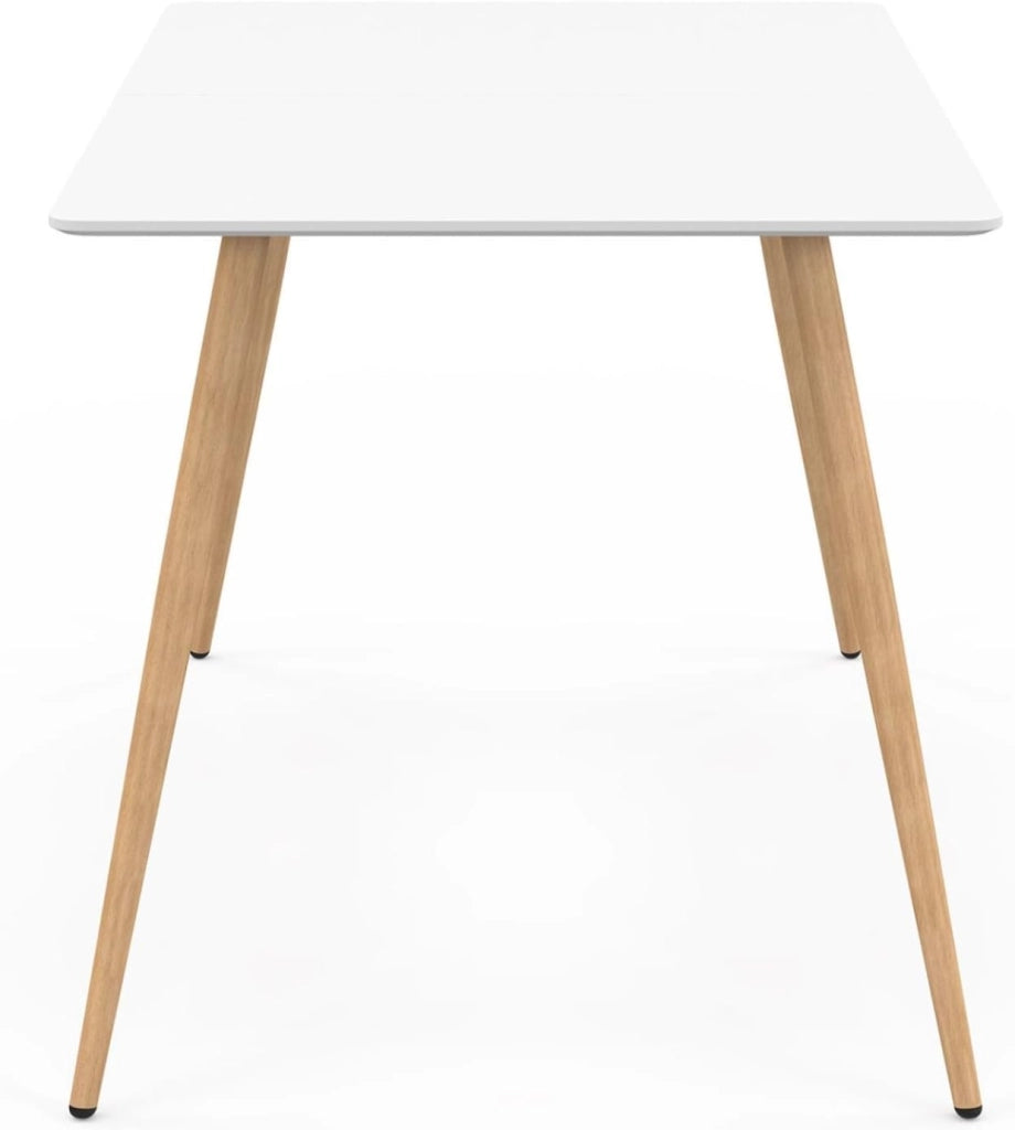 Tavolo da pranzo scandinavo per 6 persone bianco 120 cm SARA
