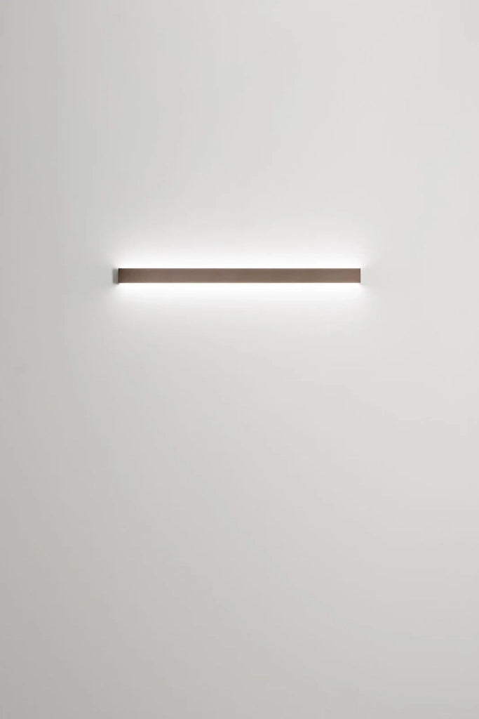 Applique in alluminio Marrone Metallizzato Rummo LED 30W 3000K CRI?90 2400Lm l.81cm biemissione
