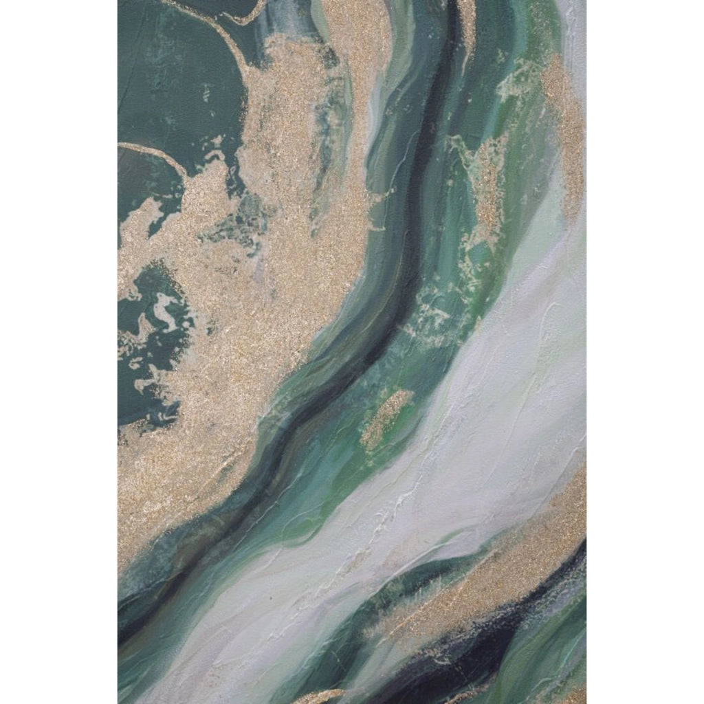 Stampa su Tela Marmo 6, Multicolore, Legno, 80x2,8x100 cm