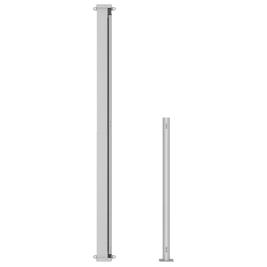 Tenda da sole parasole laterale retrattile per patio giardino terrazza balcone schermo di protezione visiva 220 x 300 cm crema 02_0007370