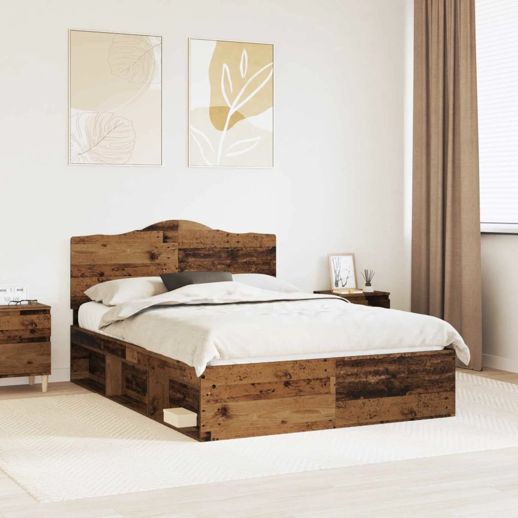 Struttura del letto Legno vecchio 140 x 190 cm Pino massello 3413315