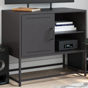 vidaXL Mobile TV Nero 68x39x60,5 cm in Acciaio