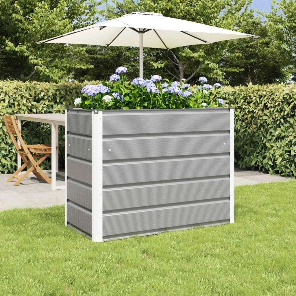 Fioriera Grigio chiaro 100 x 50 x 77 cm Acciaio zincato 42018151