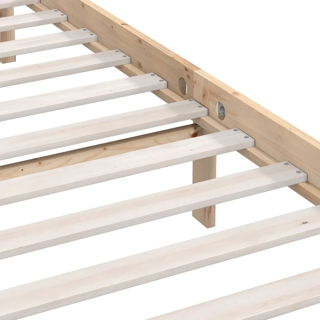 Giroletto senza Materasso in Legno Massello 200x200 cm 810167