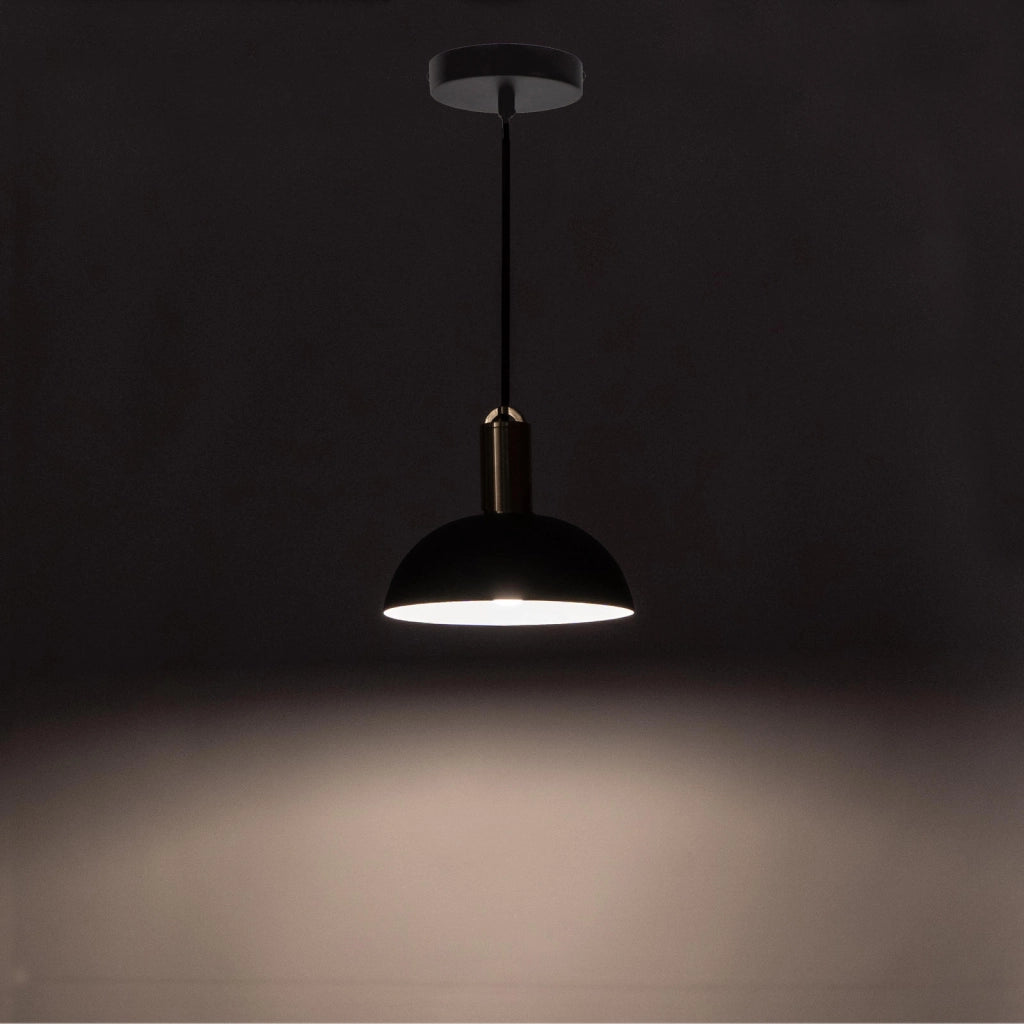 Spica - Lampada a sospensione in metallo nero
