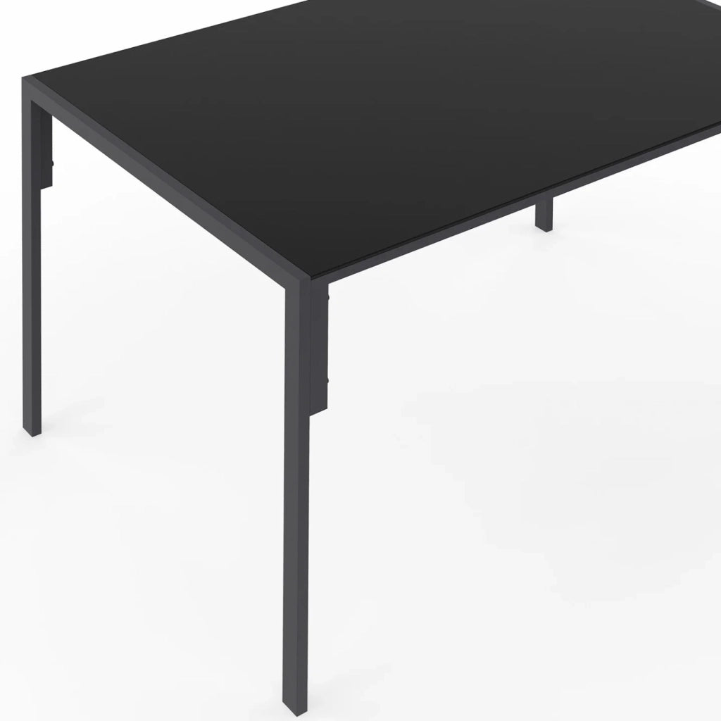 IDMarket - Set da giardino per pranzi NAYLA da 8 posti, angolare, in metallo con cuscini grigi, composto da tavolo da pranzo, divano angola