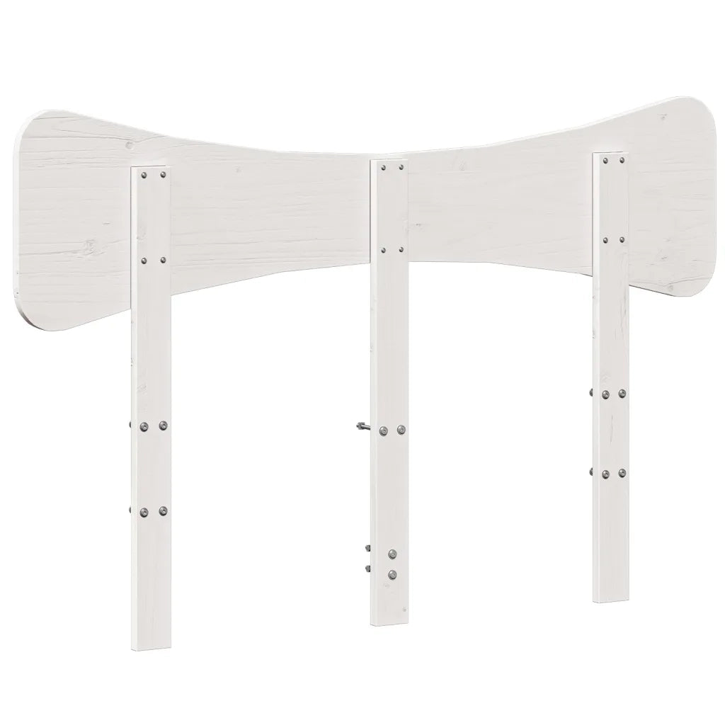Testiera | Testata Bianca 120 cm in Legno Massello di Pino