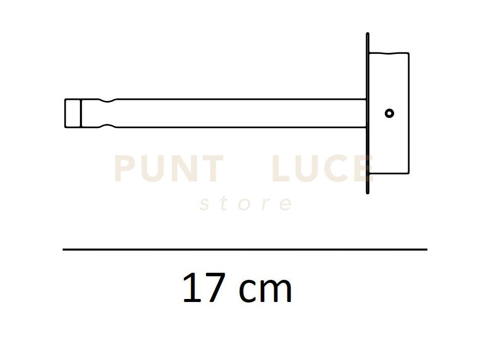 APPLIQUE-NP BASE APPLIQUE CROMO NERO solo per modelli con portalampade E14-E27-GU10-GX53