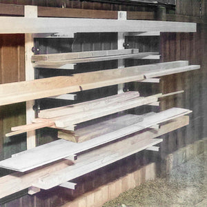 Scaffale in metallo con bracci a sbalzo 6 piani max 300 kg per legno e carichi pesanti