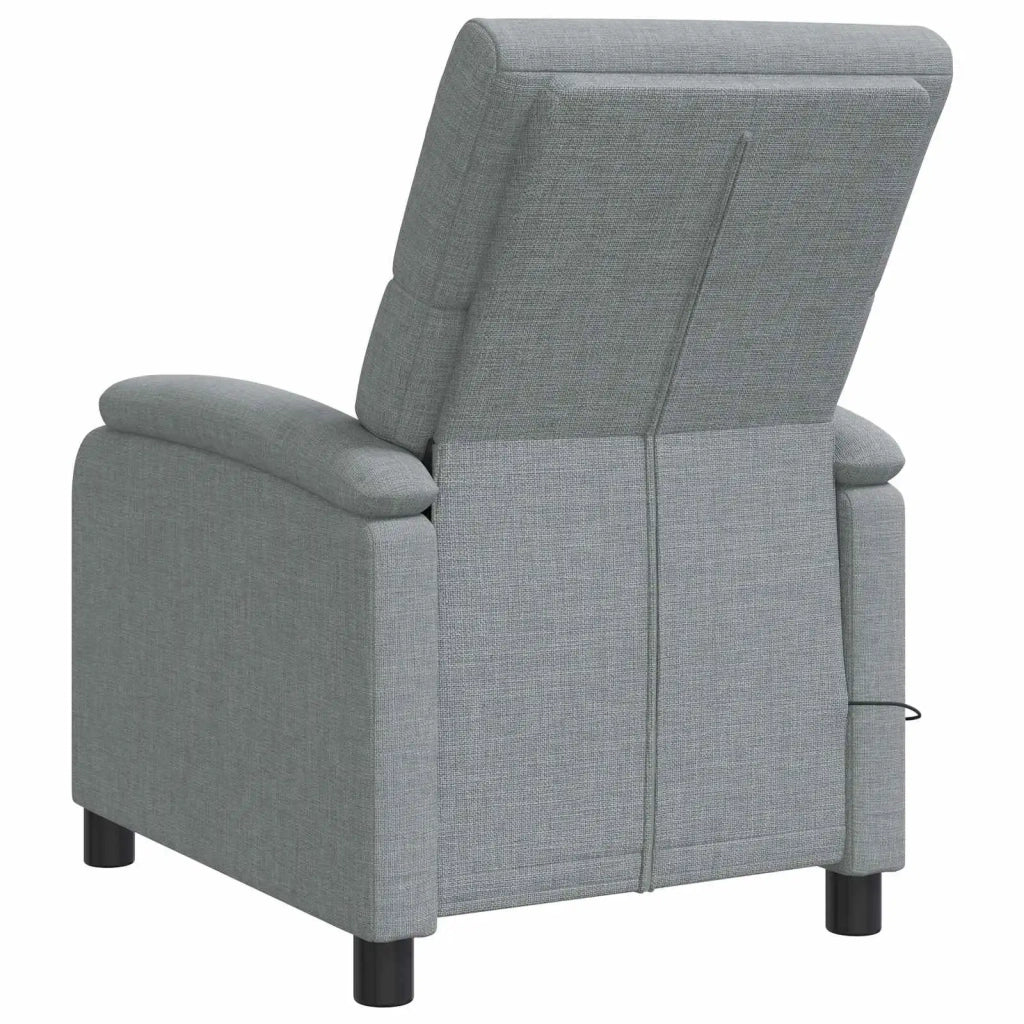 Divano Sedia-Poltrona Massaggiante Grigio Chiaro Tessuto 668830