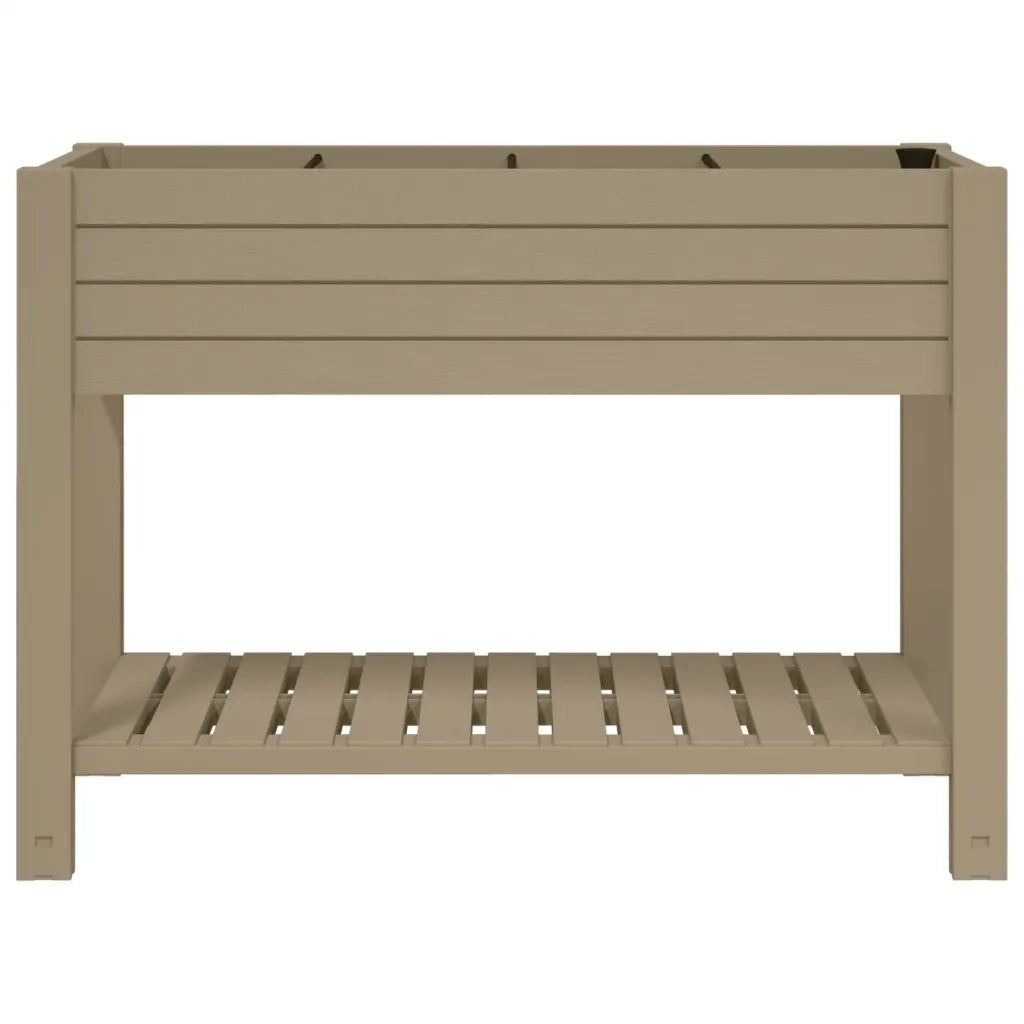 Fioriera da Giardino Marrone Chiaro 110x45x79 cm Polipropilene 364176