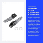 Set di Pedali per Motocicletta - Progetto Stilistico - Pedali di Sostituzione - Modifica - Esperienza di Guida Migliorata - Set di 2 Pedali di Sostegno per i Piedi