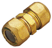 10pz raccordi ottone diritti doppio bicono 10x3/8 cod:ferx.26601