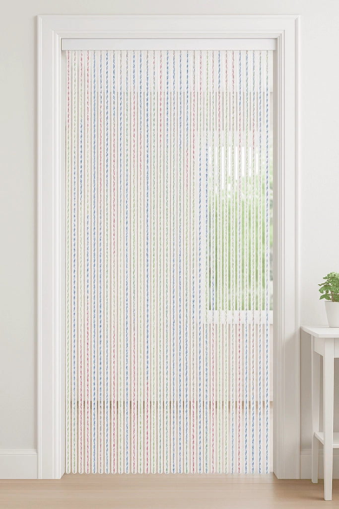 Tenda Antimosche 140xh240 cm Mod. MEDUSA multicolor per portefinestre esterno