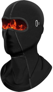 Cappuccio per Ciclista - Protezione per Ciclo, Scooter e Motocicletta - Cappuccio da Ciclismo Invernale - Copertura del Volto con Protezione del Collo - Copertura Totale del Viso - Antidroso - Cappuccio per Ciclismo Motociclismo Sci - Nero