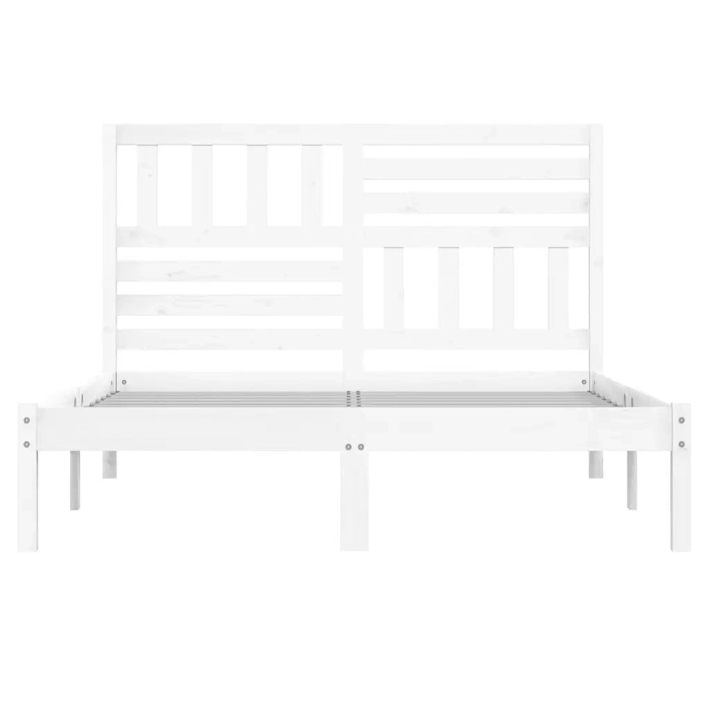 Giroletto Bianco in Legno Massello di Pino 160x200 cm cod mxl 61269